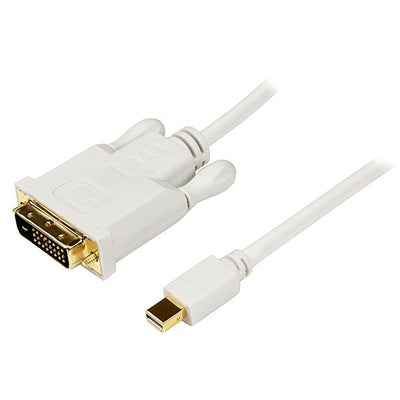 StarTech.com MDP2DVIMM10W 1920x1200 Mini DisplayPort to DVI Cable - 3m (10ft) - White MDP to DVI Adapter - Male to Male