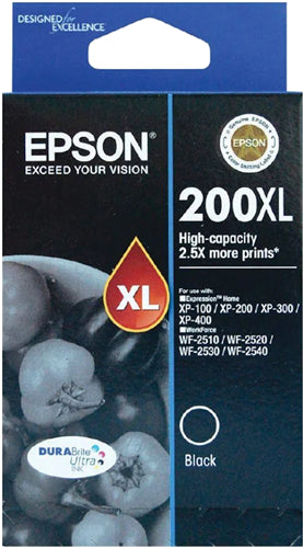 Epson 200XL Black High Yield Ink Cartridge EP0140