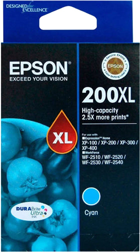 Epson 200XL Cyan High Yield Ink Cartridge EP0142