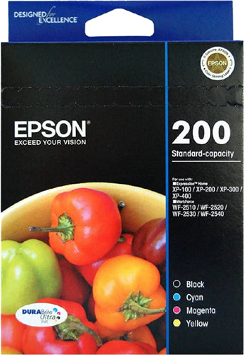 Epson 200XL High Yield Ink Cartridge 4 Ink Value Pack EP0149