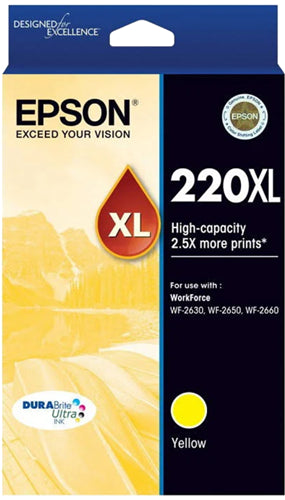 Epson 220XL Yellow High Yield Ink Cartridge EP0187