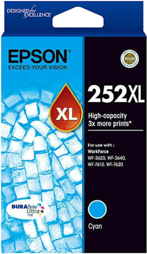 Epson 252XL Cyan High Yield Ink Cartridge EP0323