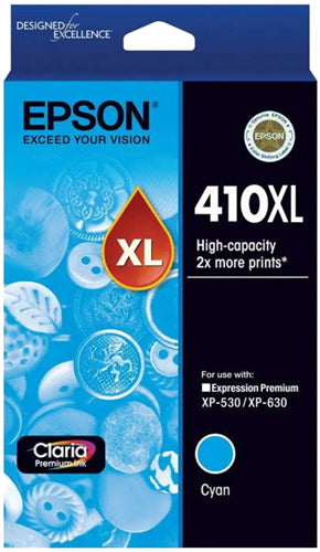 Epson 410XL Cyan High Yield Ink Cartridge EP0521