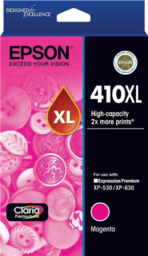 Epson 410XL Magenta High Yield Ink Cartridge EP0522