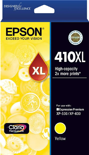 Epson 410XL Yellow High Yield Ink Cartridge EP0523