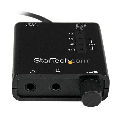 StarTech.com ICUSBAUDIO2D - USB Sound Card Audio Adapter w/ SPDIF