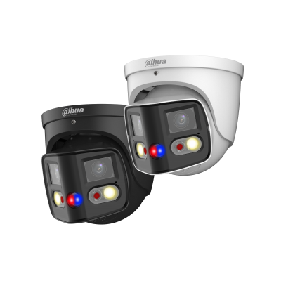 Dahua WizSense 4MP/2K+ Duo Splicing Fixed-focal Eyeball Outdoor PoE Camera (2.8 mm) Viewing Angle - 180 Degree / Two-Way Audio / IP67