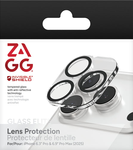 ZAGG InvisibleShield Glass Elite Anti Glare CameraFrame, Apple iPhone 17 Pro, iPhone 17 Pr