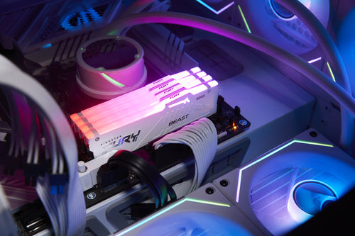KF560C36BWEAK2-64 - KINGSTON 64GB 6000MT/S DDR5 CL36 DIMM (KIT OF 2) FURY BEAST WHITE RGB EXPO
