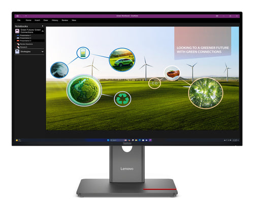 Lenovo 64A7GAR6AU - P27Q-40 27IN QHD (HDMI+DP+USB-C) 3YR