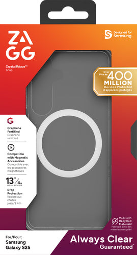 ZAGG Cases Crystal Palace Snap Clear Case for Samsung Galaxy S25