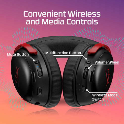 HP A59YZAA - HYPERX CLOUD III S WIRELESS GAMING HEADSET (BLACK)