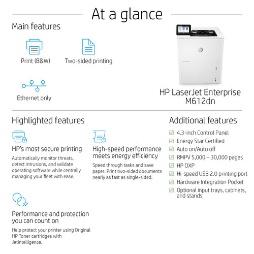 HP 7PS86A - LaserJet Enterprise M612dn
