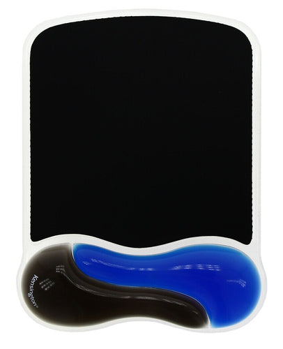 KENSINGTON DUO GEL MOUSE PAD WITH WRIST REST - BLUE/BLACK