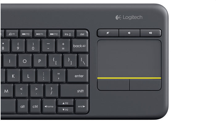 Logitech 920-007165 - K400 PLUS WIRELESS TOUCH KEYBOARD BLACK
