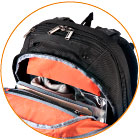 EVERKI EKP121 - Atlas Laptop Backpack 13'' 17''. Adjustable laptop compartment. Checkpoint