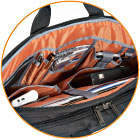 EVERKI EKB419 - Flight Laptop Briefcase 16'' Checkpoint friendly design Felt-lined iPad/tablet pocket