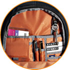 EVERKI EKP129 - Glide Laptop Backpack 17.3'' Integrated corner-guard Shoulder strap stash pocket