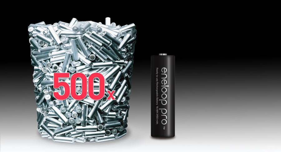 BK-3HCCE/4BT - Panasonic Eneloop PRO AA 2500mAh Rechargeable Batteries 4 Pack