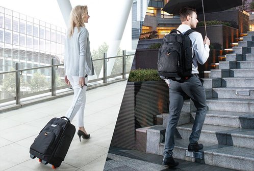 EVERKI EKP122 - Atlas Wheeled Laptop Backpack. Notebooks 13-17.3''. Felt-lined iPad/Kindle/tablet