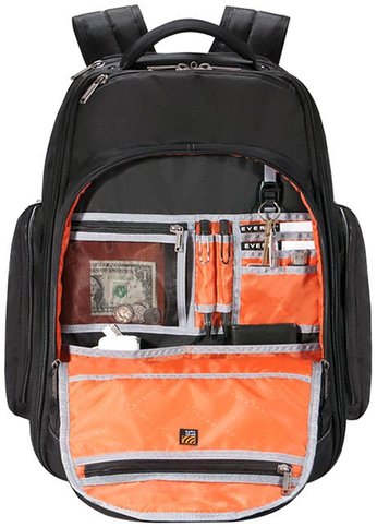 EVERKI EKP122 - Atlas Wheeled Laptop Backpack. Notebooks 13-17.3''. Felt-lined iPad/Kindle/tablet