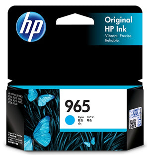 HPJ0481 - HP 965 Cyan Ink Cartridge