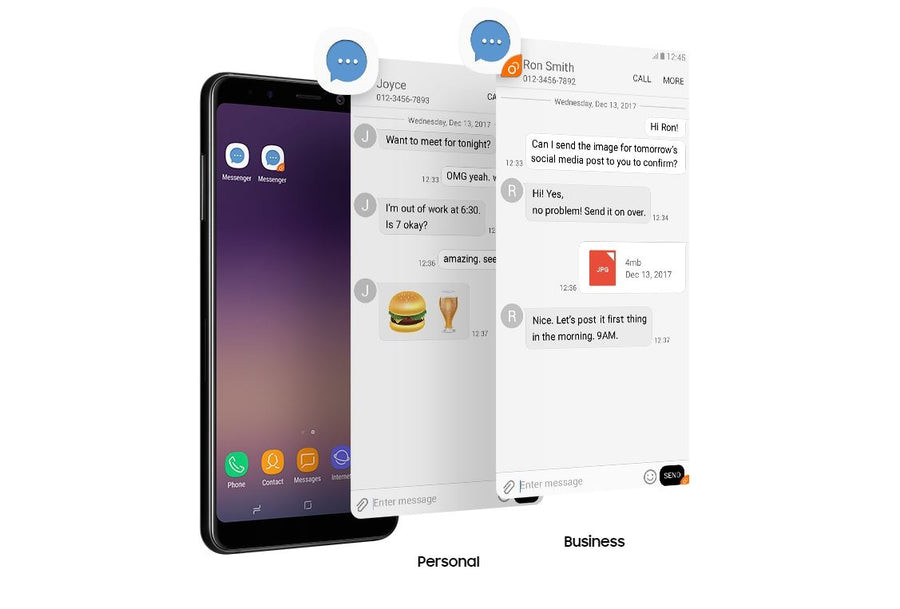 Samsung Galaxy A8  Smartphone 32GB - Black (A-Grade Refurbished)