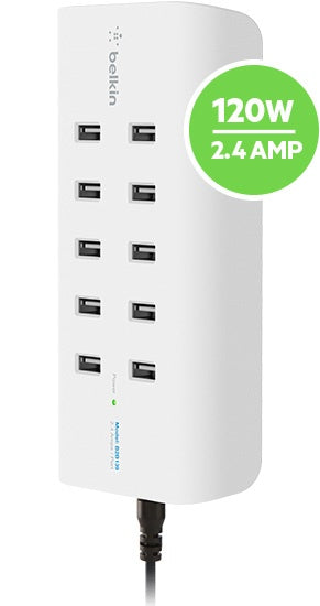 Belkin B2B139AU - 10-PORT USB-A CHARGING STATION 2.4 AMPS