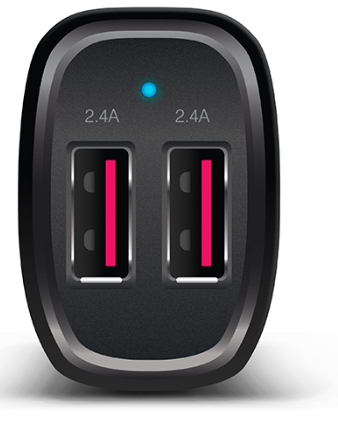 ALOGIC VC2A24 – 2-PORT-USB-A-KFZ-LADEGERÄT 5V/4.8A SCHWARZ