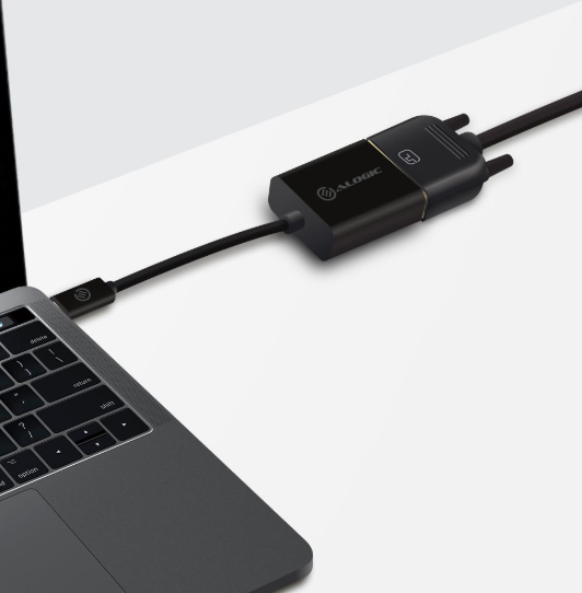 ALOGIC UCDVI-ADP - 15CM USB-C-auf-DVI-Adapter Schwarz