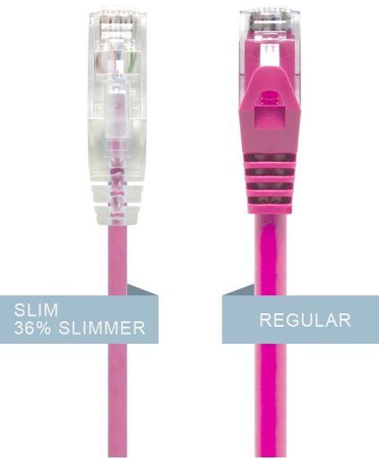 C6S-02PNK - ALOGIC 2M PINK ULTRA SLIM CAT6 NETWORK C