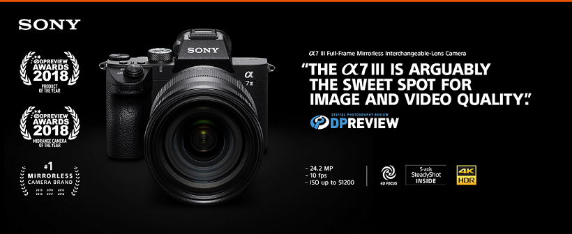 ILCE7M3B - Sony Alpha A7 III 24.2MP Full Frame Mirrorless E Mount Body Only
