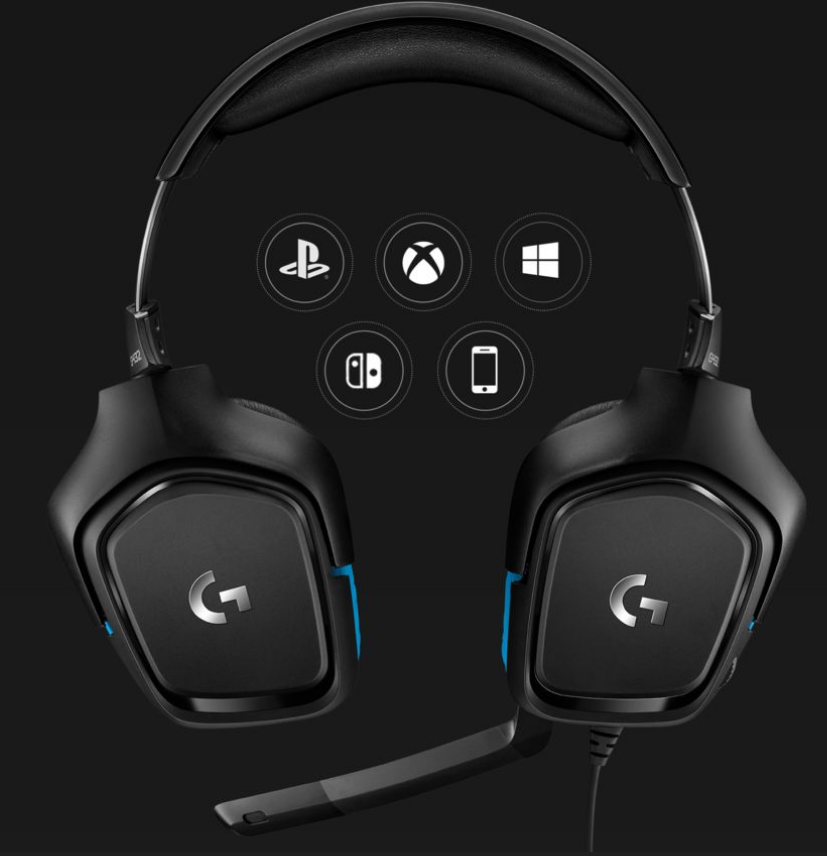 981-000824 - Logitech G432 Surround Sound Wired Gaming Headset