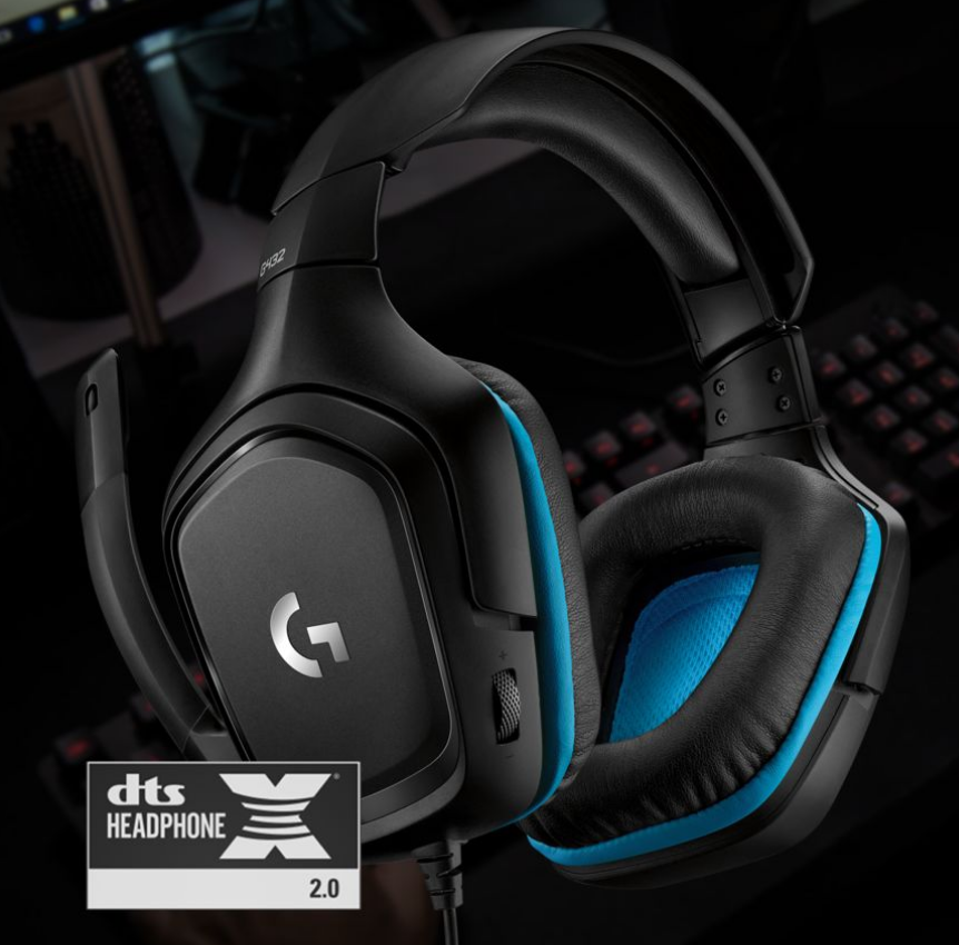 981-000824 - Logitech G432 Surround Sound Wired Gaming Headset