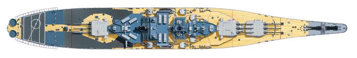 Tamiya 78028 - TAMIYA 1/350 NEW JERSEY WITH DETAIL SET