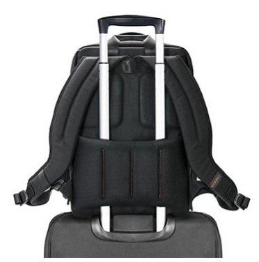 EVERKI EKP132 - Onyx Black Laptop Backpack Up to 15.6''. Travel Friendly Hard-Shell Quick-Access