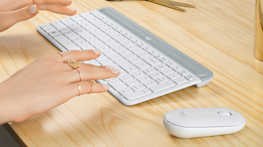 Logitech 920-009183 - MK470 SLIM WIRELESS COMBO - WHITE