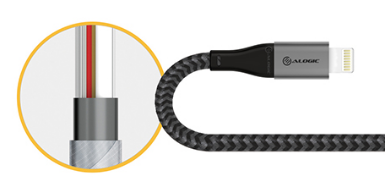 ALOGIC ULC8P1.5-SLV - USB-C-AUF-LIGHTNING-KABEL - 1,5 M - SILBER