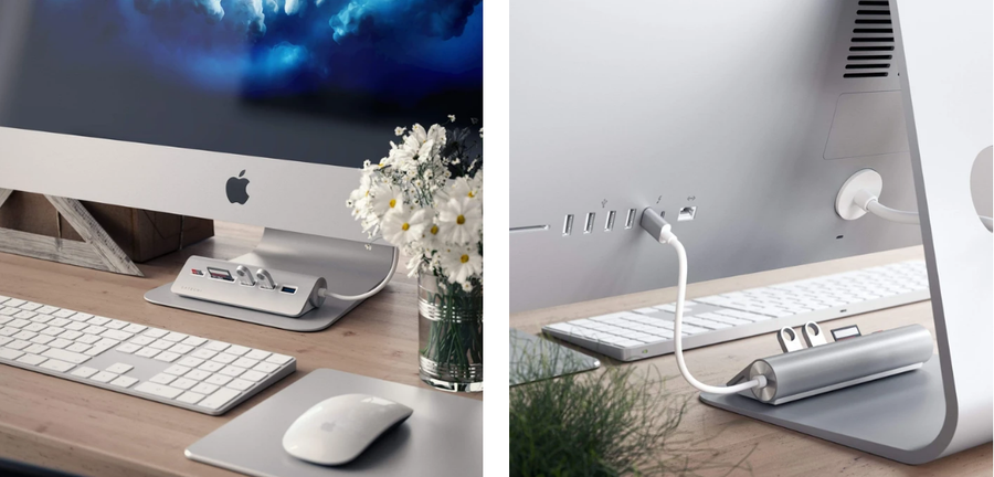 ST-TCHCRM - Satechi USB-C Combo Hub for Desktop (Space Grey)