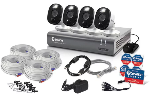 SWDVK-445804WL-AU - Swann DVR4-4580V 1080p/Voice Control/1TB/ 4 x PRO-1080MSFB SWL Cam