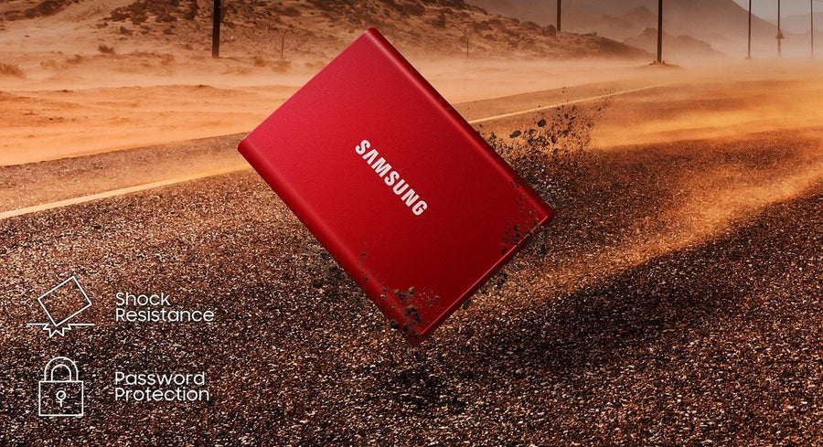 Samsung T7  1TB Portable External SSD - Titan Grey