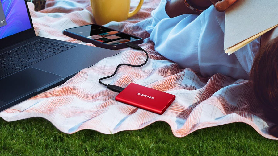 Samsung T7  2TB Portable External SSD - Titan Grey