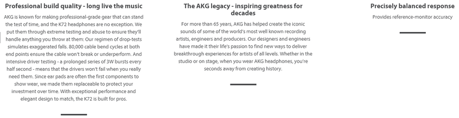 AKG K72 - CLOSED BACK OVER EAR HEADPHONES