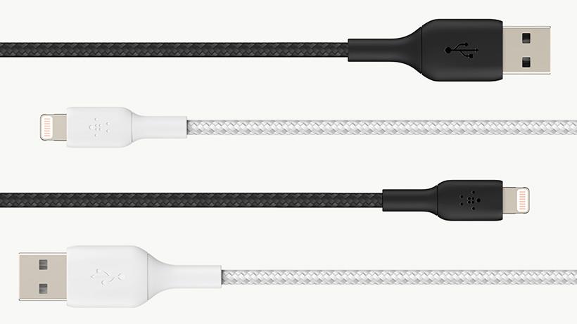 Belkin CAA002BT2MWH - LIGHTNING TO USB-A BRAIDED CABLE 2M WHT