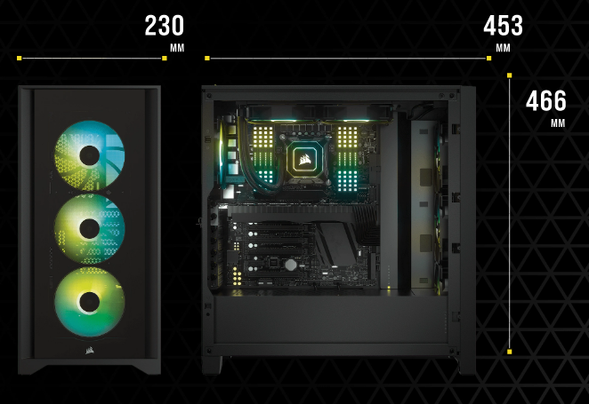 CC-9011205-WW - CORSAIR ICUE 4000X RGB TEMPERED GLASS MID-TOWER - WHITE