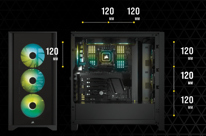 CC-9011205-WW - CORSAIR ICUE 4000X RGB TEMPERED GLASS MID-TOWER - WHITE