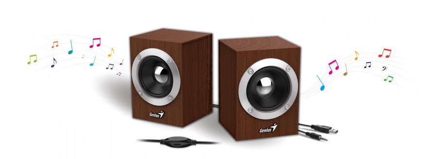 SP-HF280 - Genius SP-HF280 USB-Lautsprecher aus Holz