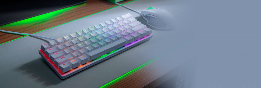 RZ03-03390100-R3M1 - RAZER HUNTSMAN MINI - 60% OPTICAL GAMING KEYBOARD (CLICKY PURPLE SWITCH) - FRML PACKAGING