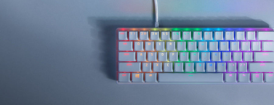 RZ03-03390100-R3M1 - RAZER HUNTSMAN MINI - 60% OPTICAL GAMING KEYBOARD (CLICKY PURPLE SWITCH) - FRML PACKAGING