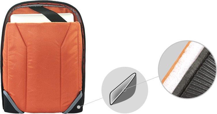 EVERKI EKP127B - Versa 2 Premium Travel Friendly 15'' Laptop Backpack. Patented corner-guard protect